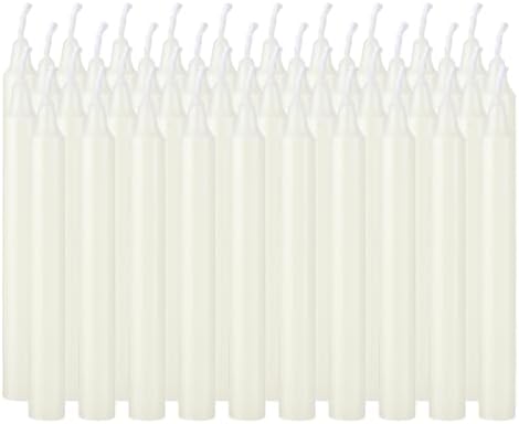 YOROXRG Set of 40 Ivory Candles Mini Unscented Taper Candles for Christmas,Household, Wedding, Rituals, Prayer, Birthdays, Meditation, Altar,Party and Home Décor Candlesticks - 4 Inch Tall - Image 7