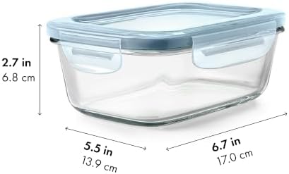 OXO Good Grips Smart Seal 3.5-Cup Glass Food Storage Container - Arctic Blue - Image 6