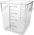 Rubbermaid Commercial Products Space Saving Square Food Storage Container 8 Quart Clear for Kitchen/Sous Vide/Meal Prep by Rubbermaid