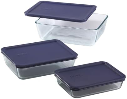 Pyrex Simply Store (3-Pack) Rectangular Glass Food Storage Containers Set - Image 2