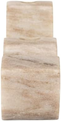Bloomingville Marble Wave Double Taper Candle Holder, Beige - Image 7