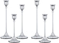 NLBTW Silver Candlestick Holders, Metal Taper Candle Holder, Set of 6 by NLBTW