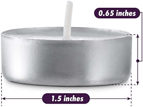 MontoPack Unscented Tea Light Candles 400 Pack | 4 Hours, White, Smokeless, Dripless Small Votive Paraffin Tealights | Long-Lasting for Home, Shabbat, Weddings, Events, Emergencies | Mini Candles Bulk - Image 5
