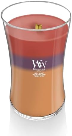 WoodWick Autumn Harvest Trilogy Tri-Scented Candle, Crackling Wick, 21.5oz - Image 2