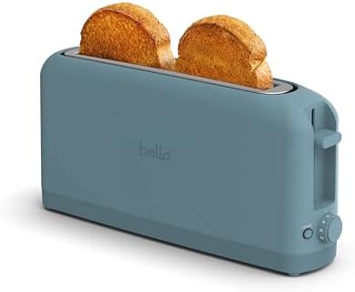 bella Fits-Anywhere™ 2-Slice Slim Toaster, Long Slot & Extra Wide, Surf by bella