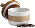 Miamolo Ceramic Jar with Lid, Coffee Canister for Kitchen Countertop by Miamolo