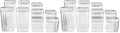 Amazon Basics Airtight Food Storage Containers, BPA Free, Dishwasher Safe, with Twist/Turn Lids, for Kitchen Pantry Organization, Square Set, Clear Plastic, 10-Piece (Pack of 2) by AmazonBasics