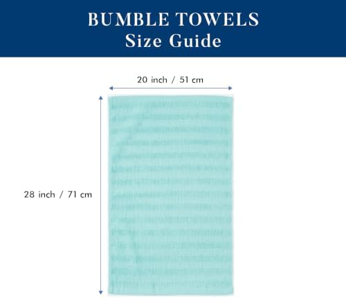 Premium Kitchen Towels 6 Pack 100% Cotton, 20"x28" - Aqua Solid - Image 2