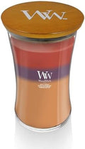 WoodWick Autumn Harvest Trilogy Tri-Scented Candle, Crackling Wick, 21.5oz by WoodWick