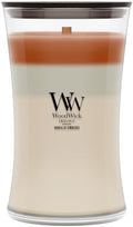 WoodWick Vanilla Embers Trilogy Tri-Scented Candle, Crackling Wick, 21.5oz by WoodWick