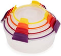 Joseph Joseph Nest Lock 8-piece Plastic BPA Free Round Food Storage Container Set with Lockable Airtight Leakproof Lids - Multicolor by Unknown