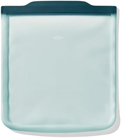 OXO Good Grips Silicone Reusable Bag - Gallon Bag (128 oz), Lagoon by Unknown