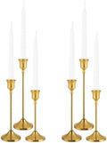 Candlestick Holders, 6PCS Metal Taper Candle Holder, Brass Gold Candle Holders for Candlesticks, Candle Holder for Wedding Fireplace Mantel Housewarming Gift by Tunyet
