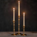 NUPTIO Gold Candlestick Holders for Centerpiece: Unique Taper Candleholders by Nuptio