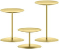 smtyle Gold Pillar Candle Holders, Reversible Set of 3 by smtyle