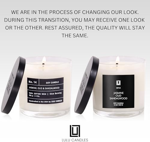 Lulu Candles | Jasmine, Oud & Sandalwood |Luxury Scented Soy Jar Candle | Hand Poured in The USA | Highly Scented & Long Lasting (6 Oz. 2 Pack) - Image 2