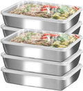 GIUOIDUO stainless steelFood Storage 12-Pack Lunch BoxContainers setsstorage box with lidfreezer FrozenKitchen tra with lidOven plateSide dish plate Freezer & Dishwasher Safe by GIUOIDUO