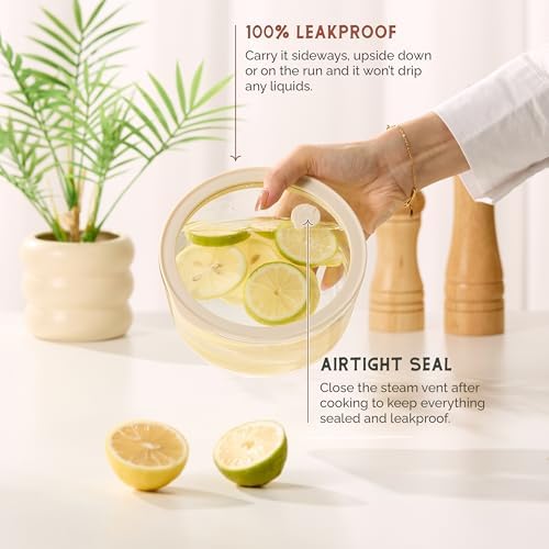 Vase & Vessel Glass Nesting Bowls, Circular, Set of 4, Clear/Beige - Image 3