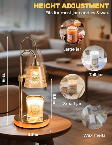 Candle Warmer Lamp with Timer Home Decor Birthday Gifts for Women Mom Her - Image 5