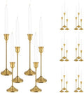 Candlestick Holders, 24PCS Metal Taper Candle Holder, Brass Gold Candle Holders for Candlesticks, Candle Holder for Wedding Fireplace Mantel Housewarming Gift Housewarming Gift by Tunyet
