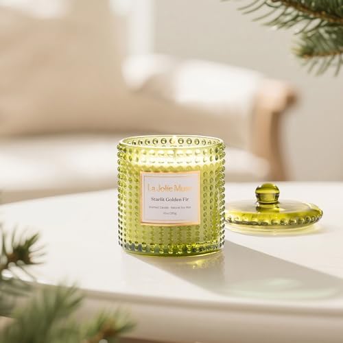 LA JOLIE MUSE Starlit Fir Pine Scented Candles for Home, Natural Soy 55 Hrs - Image 4