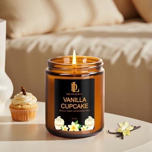 Vanilla Cupcake Candles, Vanilla Cupcake Scented Candle, Mother's Day Candle Gifts for Women, Soy Candles for Home Scented, 7oz 50 Hours Burn, Home Décor - Image 6