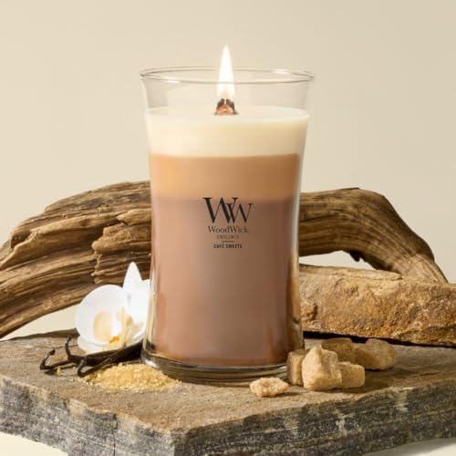WoodWick Café Sweets Trilogy Tri-Scented Candle, Crackling Wick, 21.5oz - Image 2