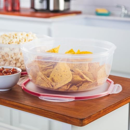 Sterilite Ultra-Seal Bowl, Airtight Food Storage Container, 8.1 Qt, 6-Pack - Image 5