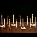 NUPTIO Gold Candlestick Holders Set of 12, Small by Nuptio