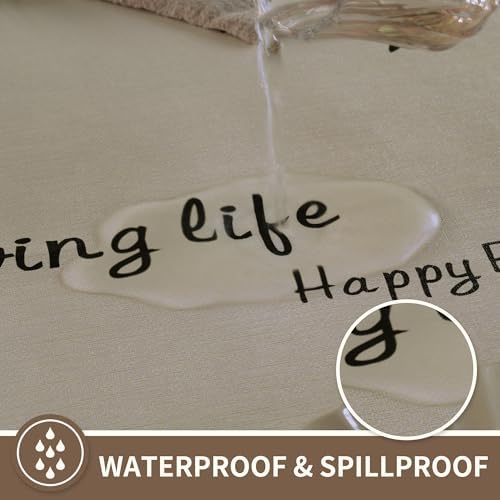 Rectangle Table Cloth,100% Waterproof Tablecloth OilProof SpillProof Vinyl Table Cloth, Wipe Clean Plastic Table Cover for Dining, Camping, Indoor and Outdoor 54" x 78",Midnight Foliage - Image 3