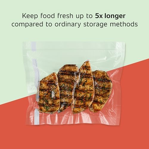 FoodSaver Custom Fit Vacuum Sealer Rolls, Airtight Food Storage and Sous Vide_Rolls, BPA-Free, 11in x 16ft Heat-Seal Rolls (Pack of 18) - Image 2