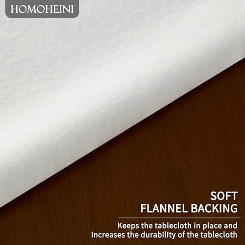 Rectangle Table Cloth,100% Waterproof Tablecloth Oil Proof Spill Proof Vinyl Table Cloth, Wipe Clean Plastic Table Cover for Dining, Camping, Indoor and Outdoor 54" x 120",Leaf - Image 5