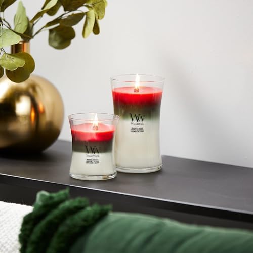 WoodWick Winter Garland Trilogy Holiday Candle Gifts for Women and Men, 9.7 oz Medium Hourglass Trilogy Candle with Crackling Wick - Image 6