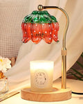 Funistree Flower Candle Warmer Lamp with Timer, Dimmable Candle Lamp Warmer, Christmas Birthday Gifts for Women Mom Her, Housewarming Home Decor, Lotus Wax Warmer for Yankee Candles - Strawb Flower by Funistree