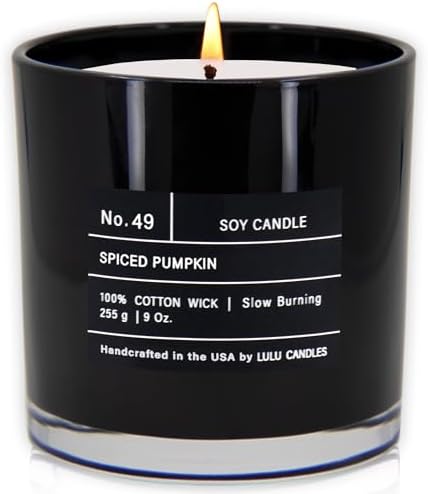 Lulu Candles | Spiced Pumpkin | Smells Like Pumpkin & Chai | Luxury Scented Soy Jar Candle | Hand Poured in The USA | Highly Scented Long Lasting (9 Oz.) - Image 2