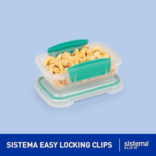 Sistema 20-Piece Food Storage Containers with Lids and Salad Dressing and Condiment Containers, Dishwasher Safe, Color May Vary - Image 2