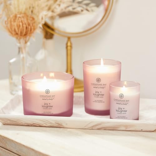 Chesapeake Bay Candle Scented Candle Joy + Laughter (Cranberry Dahlia) Medium Home Décor - Image 4