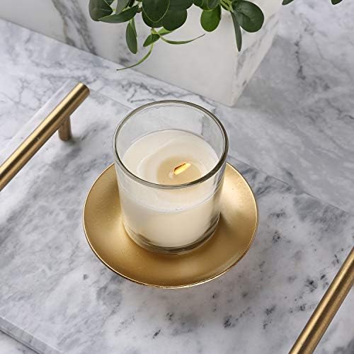 Iron Plate Candle Holder, Gold, Decorative Iron Pillar Candle Holder, Set of 3,Candle Stand for Wax Candles - Image 3
