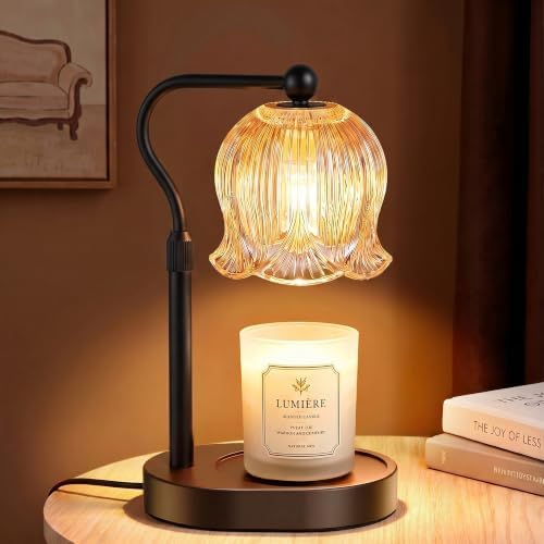 Candle Warmer Lamp with Timer, Adjustable and Dimmable, Black by Unknown