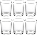 LETINE Clear Glass Tea Light Holders Set of 6 - Votive Candle Holders for Weddings, Events, Home, Bridal Shower, Birthday, Christmas, Party Table Decor and Centerpieces by LETINE