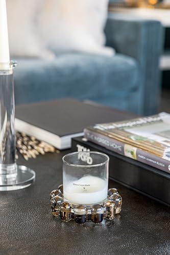 Alice Lane Home Collection Original Amber Glass Large Bubble Candle Dish - Image 5