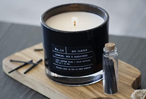 Lulu Candles Jasmine, Oud & Sandalwood Soy Blend Jar Candle, 11 Oz. - Image 2