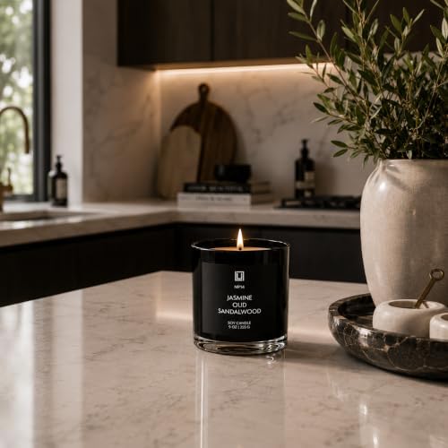 Lulu Candles White Jasmine & Green Tea Scented Soy Blend Jar Candle, 9 Oz. - Image 6