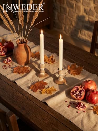 Wooden Candlestick Holders Rustic: Farmhouse Taper Candle Holder - Image 2