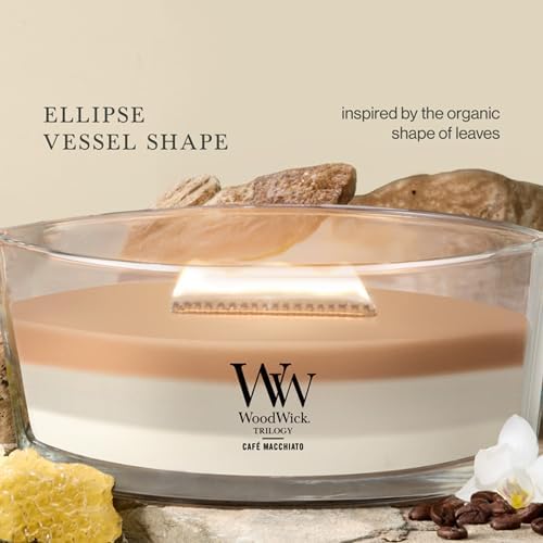 WoodWick Café Macchiato Trilogy Tri-Scented Candle, Crackling Wick, 16oz - Image 4
