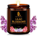 Lilac Blossom Scented Candles, Lilac Blossom Candle, Aromatherapy Candle Gifts for Women, Soy Candles for Home Scented, 7oz 50 Hours Burn, Home Décor by DLDREAMYDEWLA