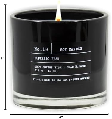 Lulu Candles | Espresso Bean | Luxury Scented Soy Jar Candle | Hand Poured in The USA | Highly Scented & Long Lasting,11 Oz. - Image 4