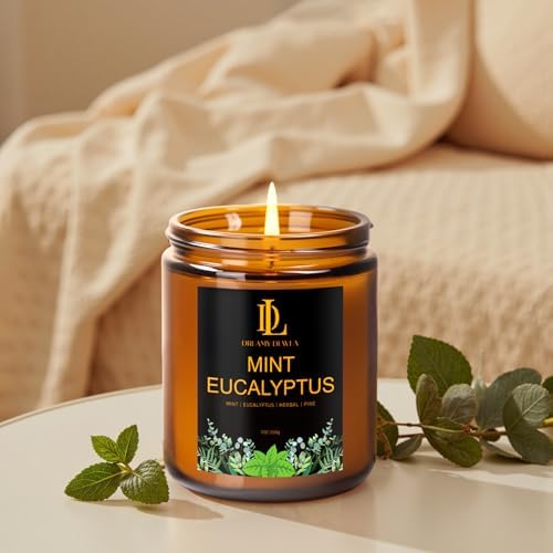 Mint Eucalyptus Candles, Mint Eucalyptus Scented Candle, Mother's Day Candle Gifts for Women, Soy Candles for Home Scented, 7oz 50 Hours Burn - Image 5