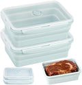Extra Large Collapsible Silicone Food Storage Containers, 68oz/2000ml,2Pack by CUISITOOL