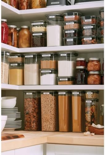 Rubbermaid Brilliance 16-Cup Airtight Food Storage Container with Lid Clear/Grey - optimal for pantry organization flour sugar and food storage - Image 2
